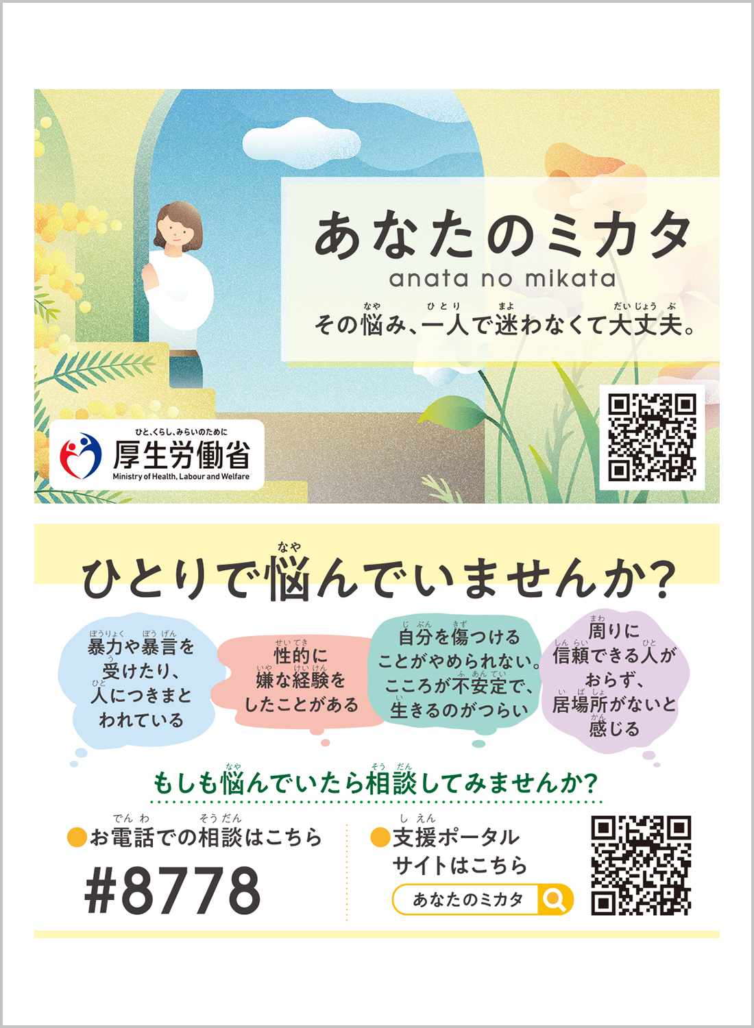 全国の10代～80代の女性1,000名に調査 女性の困難な経験に関する実態調査の結果